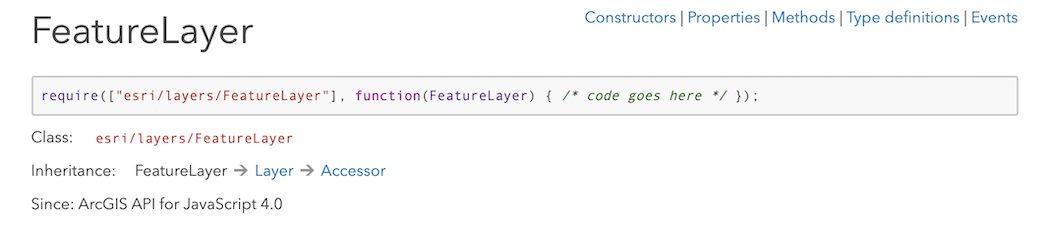Working with FeatureLayers in the ArcGIS API for JavaScript